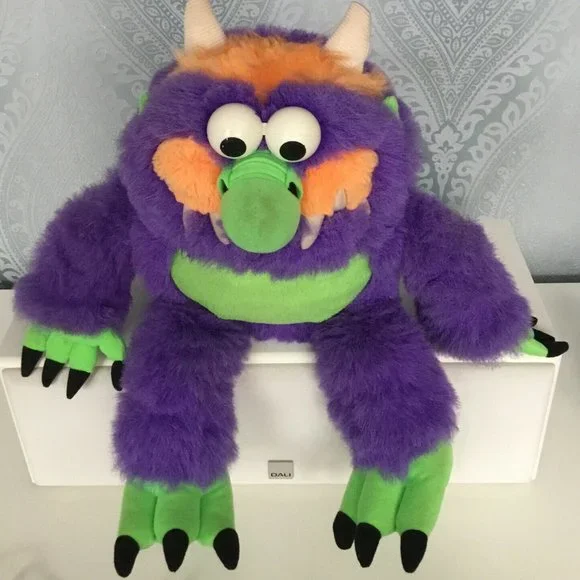 rare European vintage My Pet monster plush toy purple stuffed animal retro - Picture 2 of 12